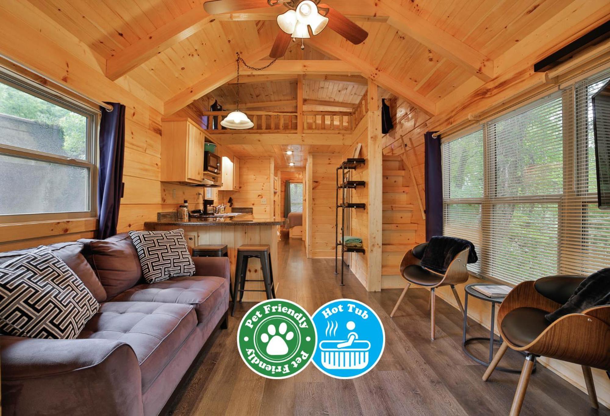 Thomas Cabin Forest Tiny Cabin With Hot Tub Чаттануґа Екстер'єр фото